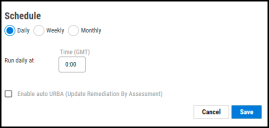 Expander Connector - Schedule Options